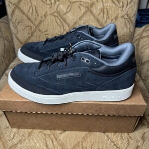 Reebok Men's Club C Mid II-‎ Winterized Black/Chalk Fashion Sneakers - H69126